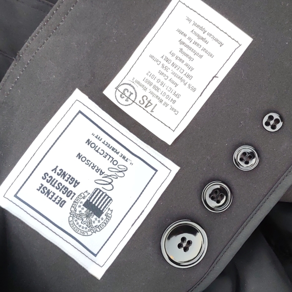 DEFENCE LOGISICS AGENCY OFFICIAL WOMANS ALL WEATHER LINED ARMY TRENCH COAT - Picture 17 of 17